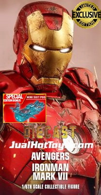 JualHotToys.com Toko JUAL HOT TOYS Iron Man Mark VII 7 Diecast MMS500D27 1/6 Movie Action Figure Harga Murah - MISB Produk Distributor Resmi Jakarta Indonesia