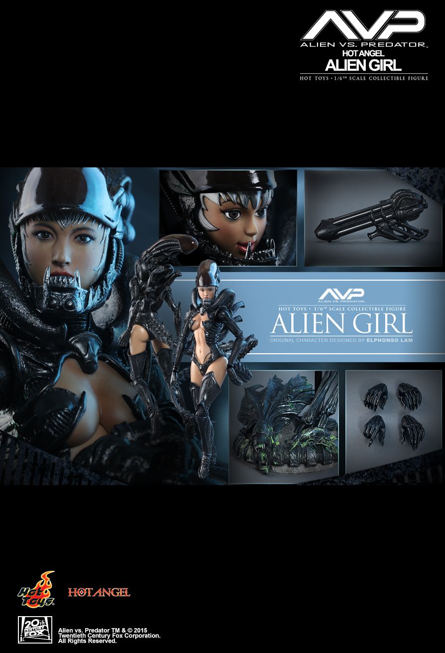 JualHotToys.com Toko JUAL HOT TOYS Alien Girl Hot Angel AVP HAS002 1/6 Movie Action Figure Harga Murah - MISB Produk Distributor Resmi Jakarta Indonesia
