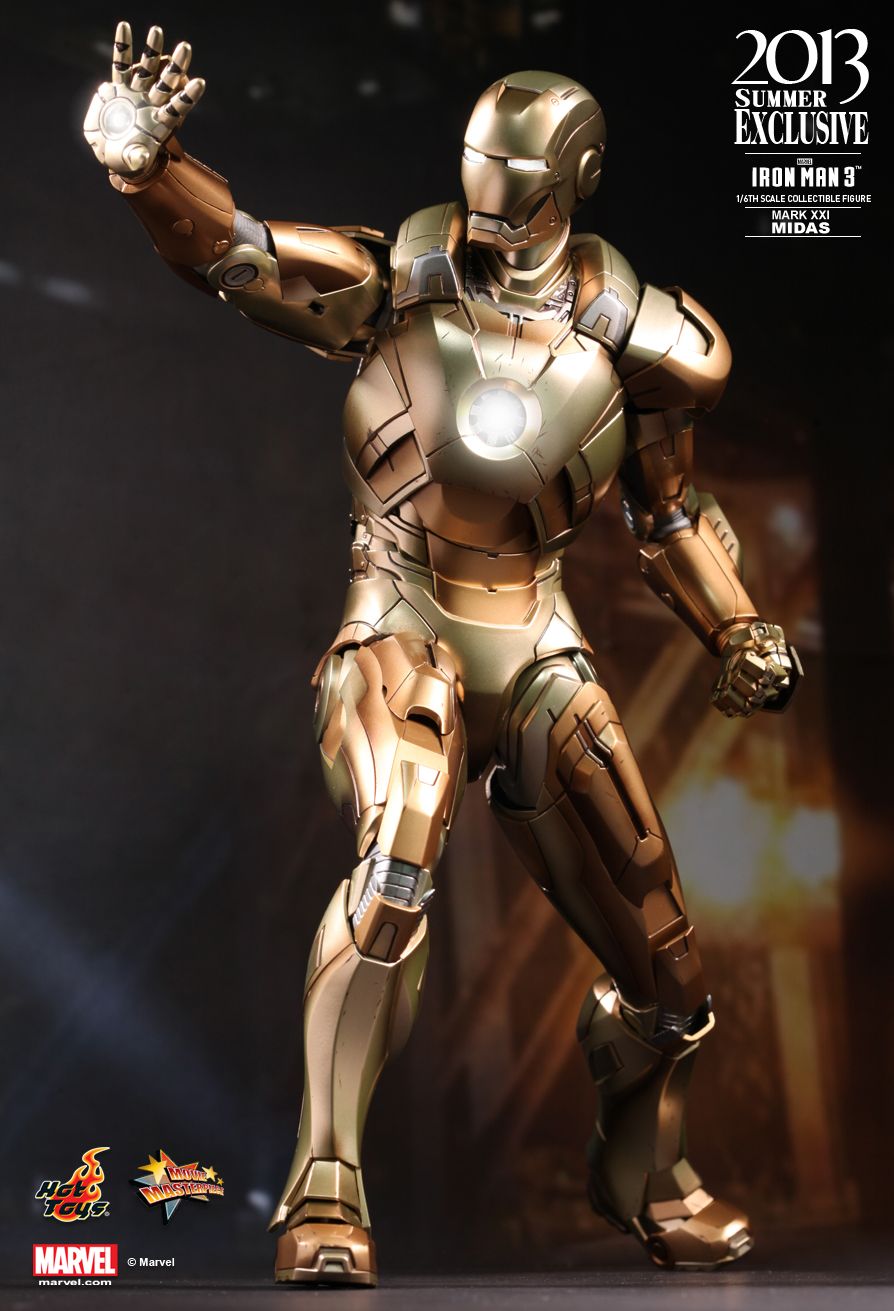 JualHotToys.com Toko JUAL HOT TOYS Iron Man Midas Gold Mark XXI MMS208 1/6 Movie Action Figure Harga Murah - MISB Produk Distributor Resmi Jakarta Indonesia