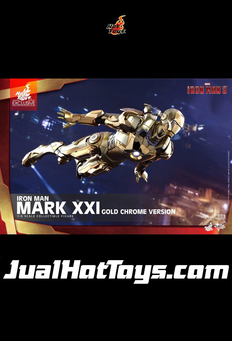 JualHotToys.com Toko JUAL HOT TOYS Iron Man MIDAS GOLD CHROME MMS341 1/6 Movie Action Figure Harga Murah - MISB Produk Distributor Resmi Jakarta Indonesia