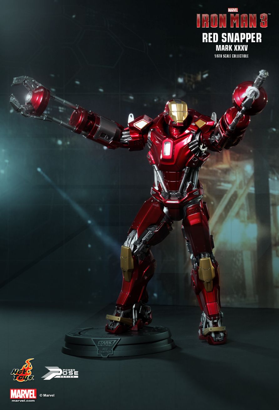JualHotToys.com Toko JUAL HOT TOYS IRON MAN RED SNAPPER Mark XXXV 35 PPS002 1/6 Movie Action Figure Harga Murah - MISB Produk Distributor Resmi Jakarta Indonesia