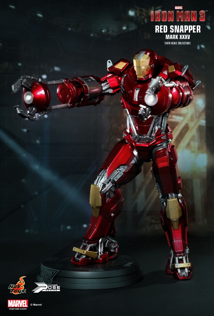 JualHotToys.com Toko JUAL HOT TOYS IRON MAN RED SNAPPER Mark XXXV 35 PPS002 1/6 Movie Action Figure Harga Murah - MISB Produk Distributor Resmi Jakarta Indonesia
