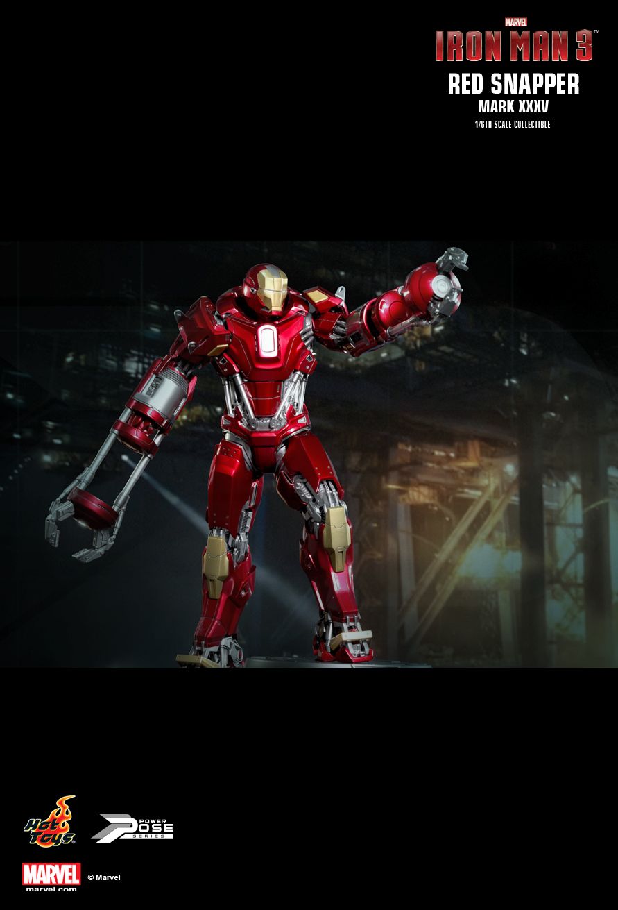 JualHotToys.com Toko JUAL HOT TOYS IRON MAN RED SNAPPER Mark XXXV 35 PPS002 1/6 Movie Action Figure Harga Murah - MISB Produk Distributor Resmi Jakarta Indonesia