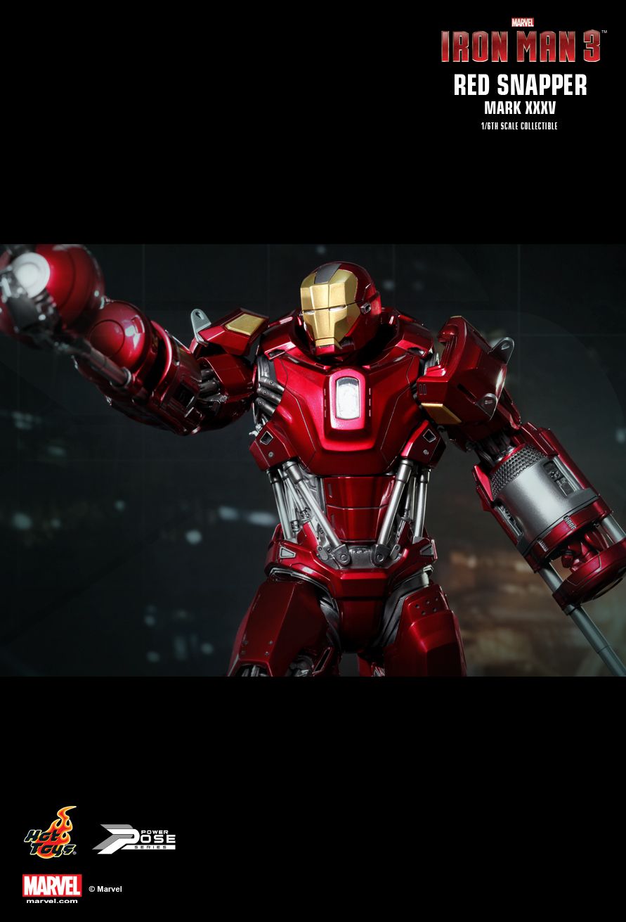JualHotToys.com Toko JUAL HOT TOYS IRON MAN RED SNAPPER Mark XXXV 35 PPS002 1/6 Movie Action Figure Harga Murah - MISB Produk Distributor Resmi Jakarta Indonesia