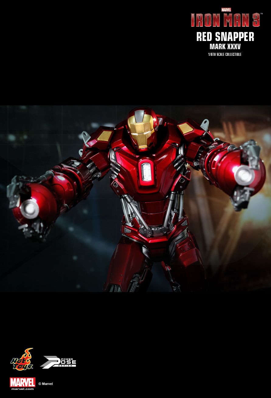 JualHotToys.com Toko JUAL HOT TOYS IRON MAN RED SNAPPER Mark XXXV 35 PPS002 1/6 Movie Action Figure Harga Murah - MISB Produk Distributor Resmi Jakarta Indonesia