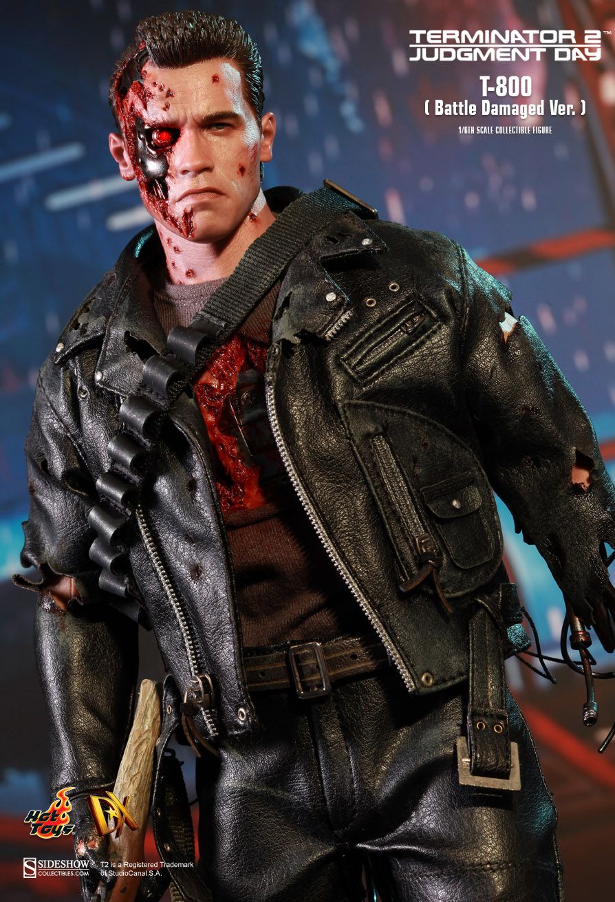 JualHotToys.com Toko JUAL HOT TOYS T-800 TERMINATOR Battle Damaged DX13 1/6 Movie Action Figure Harga Murah - MISB Produk Distributor Resmi Jakarta Indonesia