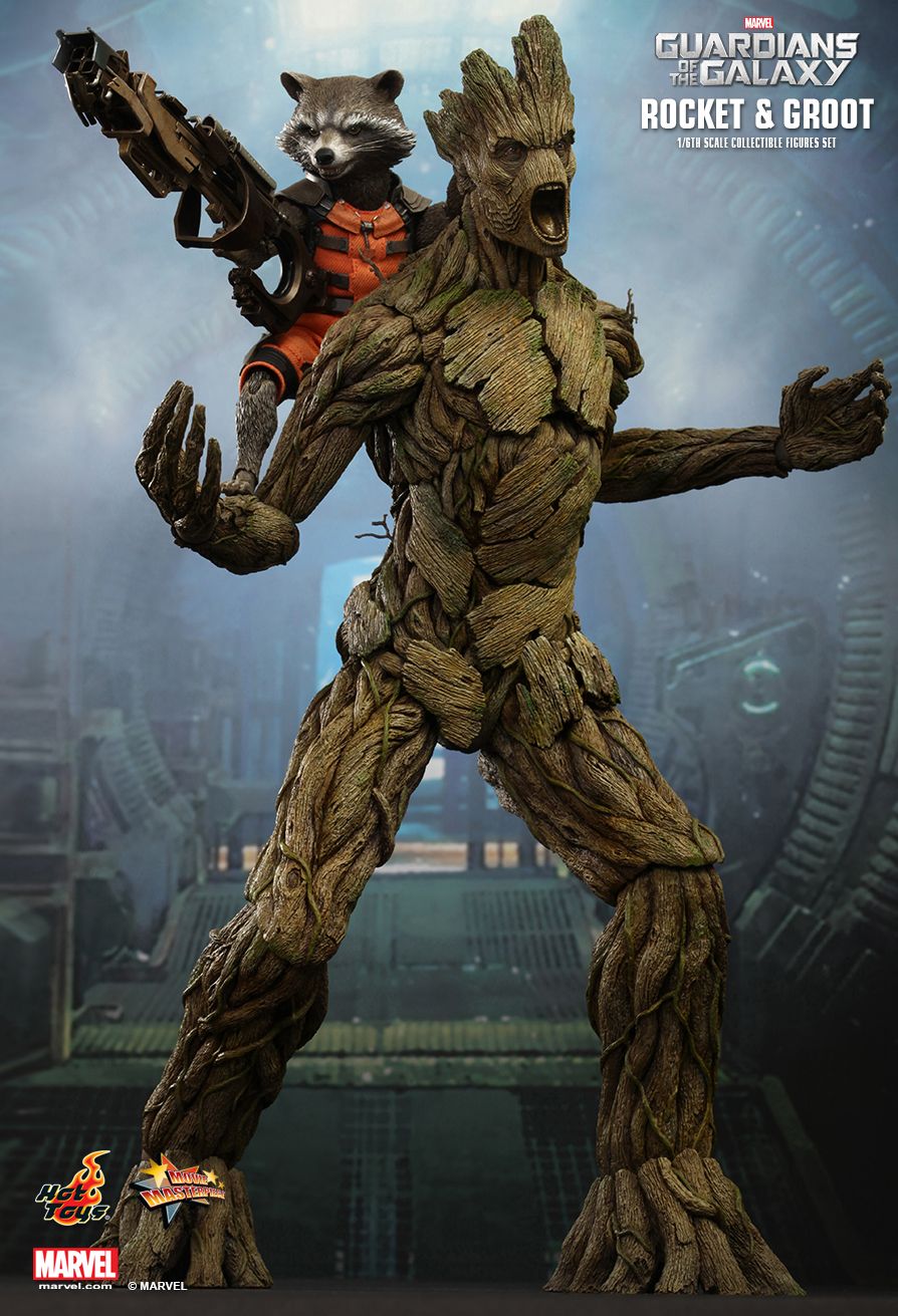 JualHotToys.com Toko JUAL HOT TOYS Guardians Of The Galaxy ROCKET and GROOT MMS254 1/6 Movie Action Figure Harga Murah - MISB Produk Distributor Resmi Jakarta Indonesia