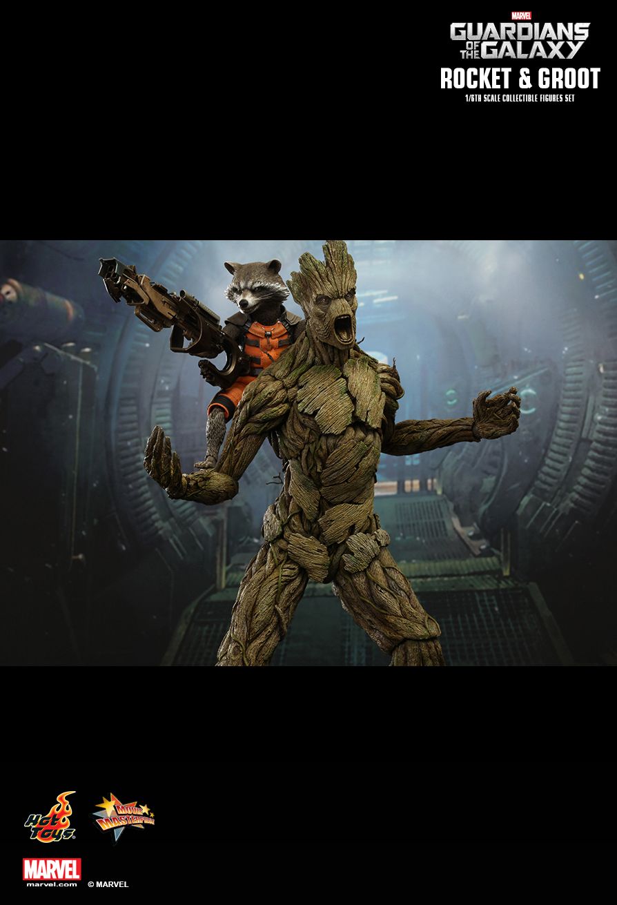 JualHotToys.com Toko JUAL HOT TOYS Guardians Of The Galaxy ROCKET and GROOT MMS254 1/6 Movie Action Figure Harga Murah - MISB Produk Distributor Resmi Jakarta Indonesia