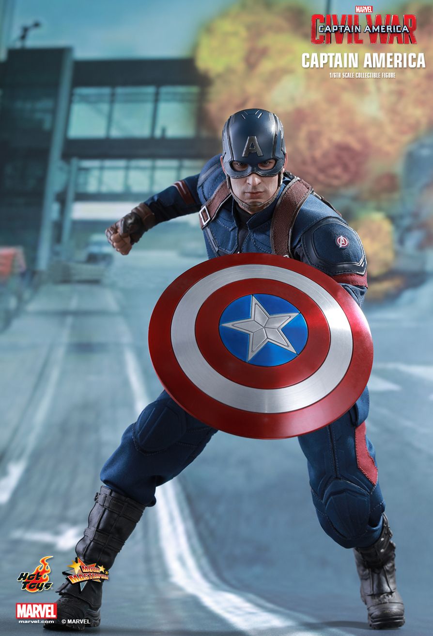 JualHotToys.com Toko JUAL HOT TOYS Captain America Civil War MMS350 1/6 Movie Action Figure Harga Murah - MISB Produk Distributor Resmi Jakarta Indonesia