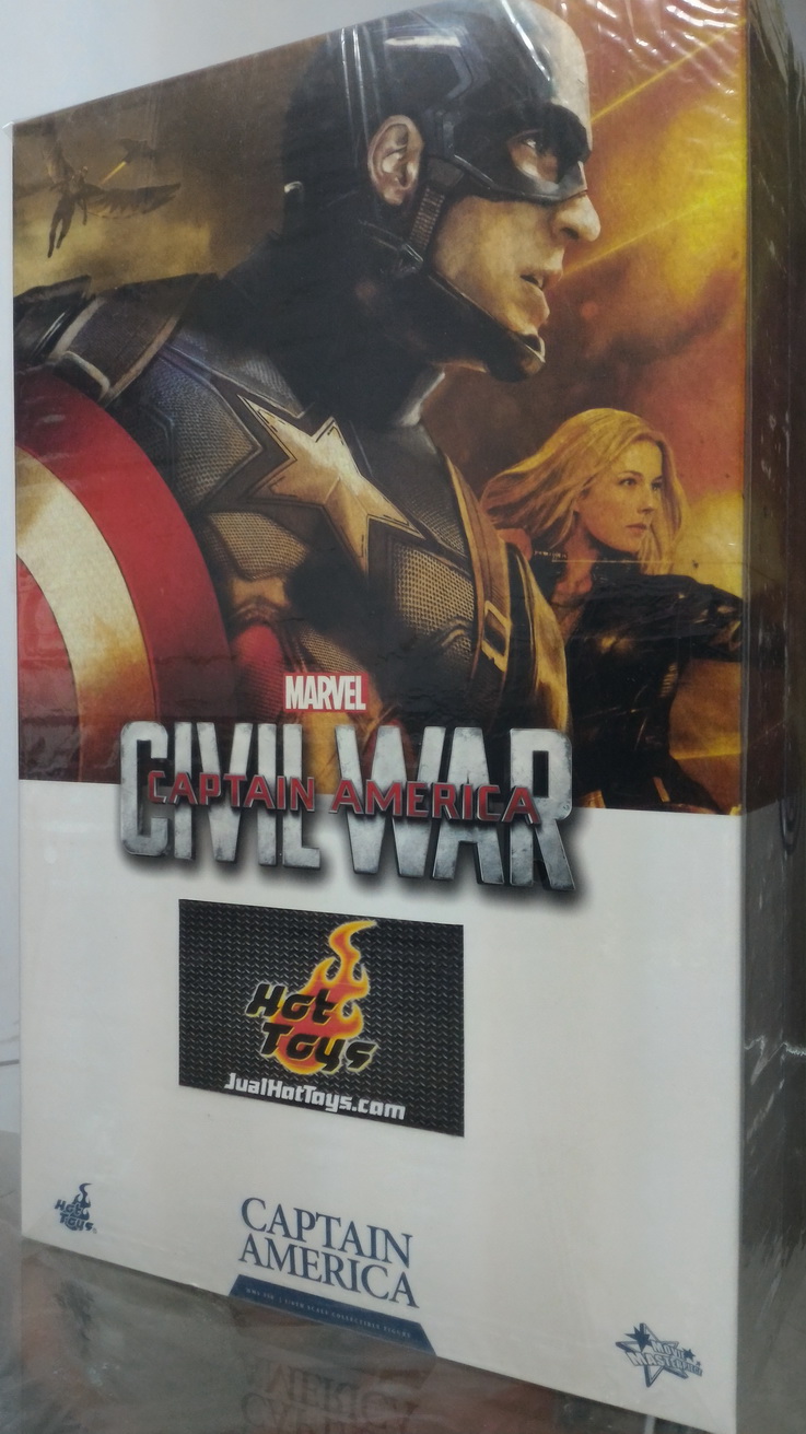 JualHotToys.com Toko JUAL HOT TOYS Captain America Civil War MMS350 1/6 Movie Action Figure Harga Murah - MISB Produk Distributor Resmi Jakarta Indonesia