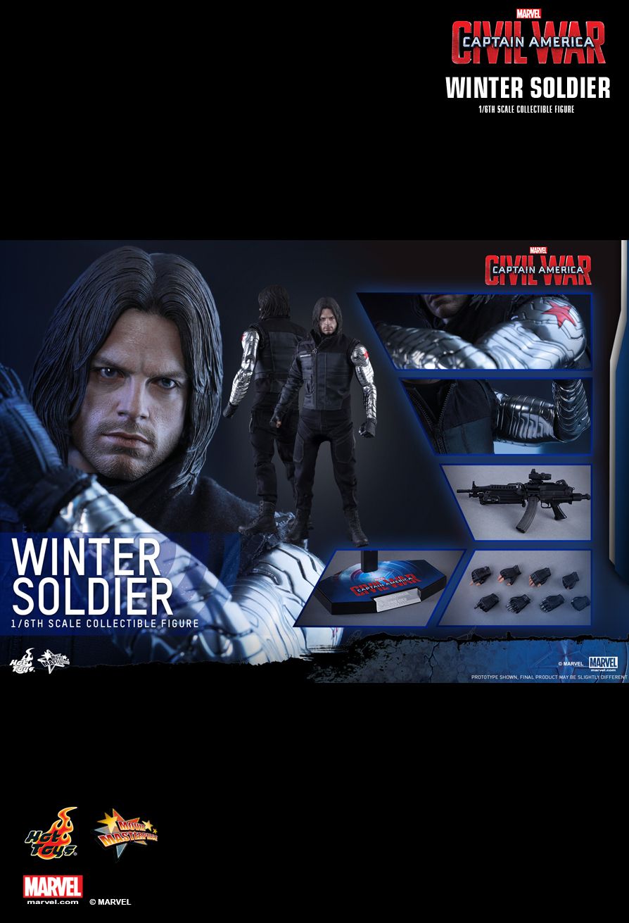 JualHotToys.com Toko JUAL HOT TOYS Winter Soldier Civil War MMS351 1/6 Movie Action Figure Harga Murah - MISB Produk Distributor Resmi Jakarta Indonesia