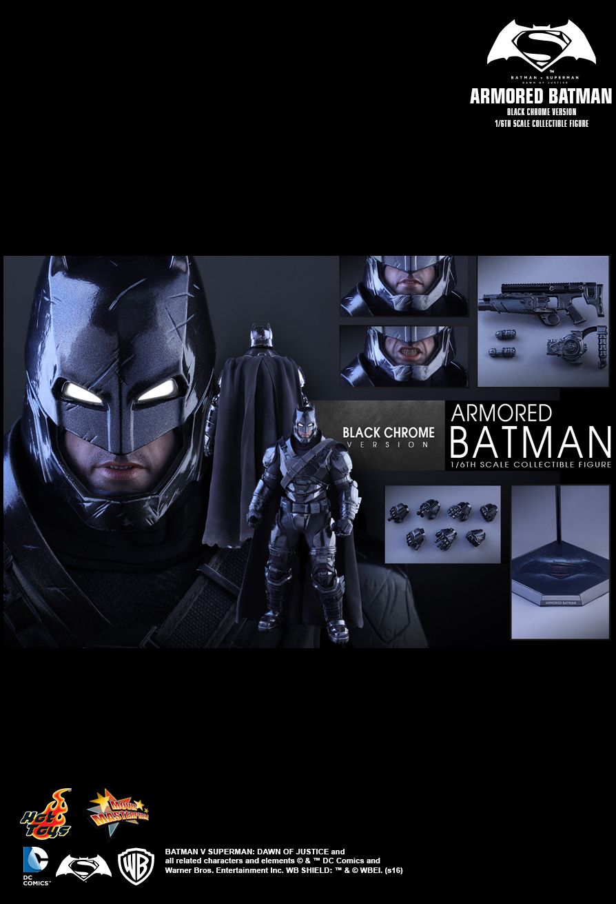 JualHotToys.com Toko JUAL HOT TOYS Armored Batman BVS Black Chrome MMS356 1/6 Movie Action Figure Harga Murah - MISB Produk Distributor Resmi Jakarta Indonesia