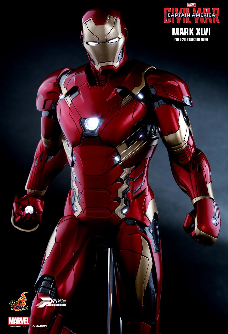 JualHotToys.com Toko JUAL HOT TOYS IRON MAN Mark XLVI 46 Civil War Power Pose PPS003 1/6 Movie Action Figure Harga Murah - MISB Produk Distributor Resmi Jakarta Indonesia